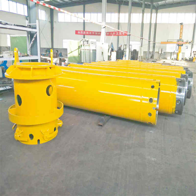 Q355B جدار واحد / غلاف مزدوج الجدار OD1100 / 1180mm OD600 / 680mm لـ BG36 حفر خوازيق حفر حفرة